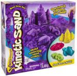 Spin Master Kinetic Sand - Piasek kinetyczny fioletowy zestaw pojemnik + foremki 454g (5909996)