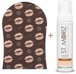 St Moriz Tanning Mousse Medium Mus Samoopalający Średni 200ml + Tanning Applicator Mitt Rękawica