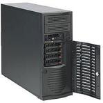 Supermicro Case CSE-733T-500B E-ATX Mid-tower 500W 4x3.5inch 1x Fan Bl (CSE-733T-500B)