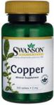 Swanson Copper Miedź 2mg 300 tabl