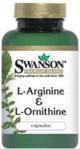 Swanson L-Arginina & L-Ornityna 100 Kaps