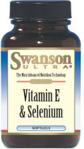 Swanson Vitamin E i Selen 90 kaps.