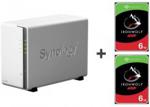 Synology DS220j 12TB (2xHDD,4x1.4GHz,512MB,2xUSB,1xLAN) (DS220JWZESTAWIE2XST6000VN001)