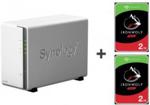 Synology DS220j 4TB (2xHDD,4x1.4GHz,512MB,2xUSB,1xLAN) (DS220JWZESTAWIE2XST2000VN004)