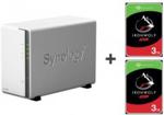 Synology DS220j 6TB (2xHDD,4x1.4GHz,512MB,2xUSB,1xLAN) (DS220JWZESTAWIE2XST3000VN007)