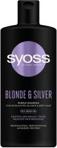 Syoss Blonde & Silver Purple Shampoo Szampon Neutralizujący Żółte Tony Do Włosów Blond I Siwych 440ml