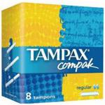 TAMPAX Compack Tampony Regular z aplikatorem 8 szt