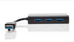 Targus Hub Usb Hub 4-Portowy Usb 3.0 Oraz 1 Port Lan Czarny (ACH122EU)