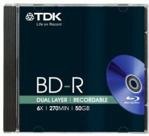 TDK BluRay BD-R [ jewel case 5 , 50GB , 6x ] (t78059)