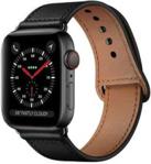 TECH-PROTECT Letherfit do Apple Watch 42/44 mm Czarny