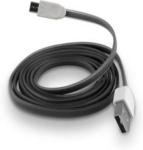 Telforceone Płaski Kabel Silikonowy Micro Usb Forever Czarny (T_0012190)