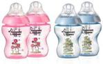 Tommee Tippee Butelka Dekorowana Antykolkowa 260Ml + Smoczek 0M+ Easivent 225214