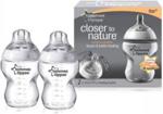 Tommee Tippee Closer To Nature Butelka 260 ml 2 SZT i smoczki 0m+