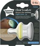 Tommee Tippee Ctn Smoczek Uspokajający Breast-Like Sooter Night 0-6 M 2szt.