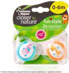 Tommee Tippee Fun Style 0-6M 2Szt Żyrafa/Małpka