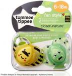 Tommee Tippee Fun Style 6-18M 2Szt Zebra/Żyrafa