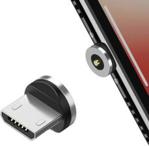 TOPK MAGNETYCZNA KOŃCÓWKA ADAPTER MICRO USB WTYCZKA - MICRO USB SREBRNY (498UNIW)