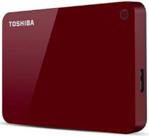 TOSHIBA Canvio Advance 4TB HDD Czerwony (HDTCA40ER3CA)