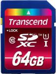 Transcend SDHC 64GB Class 10 UHS-I (TS64GSDXC10U1)