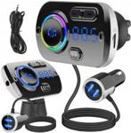 TRANSMITER FM BLUETOOTH USB 5.0 WIELOFUNKCYJNY 8w1