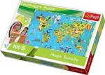 Trefl Puzzle 100el. Mapa Świata Dla Dzieci 15502