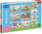 Trefl Puzzle 10W1 Świnka Peppa Z Przyjaciółmi 90358