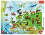 Trefl Puzzle 25el. Ramkowe Mapa Europy Ze Zwierzętami 31341