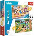 Trefl Puzzle 2W1 Myszka Miki 91735