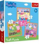 Trefl Puzzle 3W1 Pomysłowa Świnka Peppa