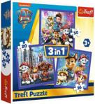 Trefl Puzzle 3W1 Psi Patrol Gotowy Do Akcji 34861