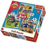 Trefl Puzzle 3W1 Strażak Sam W Akcji 34844