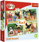 Trefl Puzzle 4W1 Bing I Przyjaciele 34335