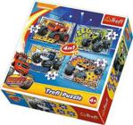 Trefl Puzzle 4W1 Blaze I Jego Przyjaciele 34267