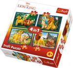 Trefl Puzzle 4W1 Disney Król Lew I Przyjaciele 34317