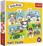 Trefl Puzzle 4W1 Dzień Kici Koci