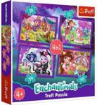 Trefl Puzzle 4W1 Enchantimals Zabawa Z Pupilami 34305