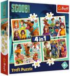 Trefl Puzzle 4W1 Scooby Doo I Przyjaciele 34340