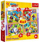 Trefl Puzzle 4W1 Super Zings Bohaterowie Serii 4 34343