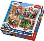 Trefl Puzzle 4W1 Tomek I Przyjaciele Podróże Po Świecie 34300