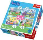 Trefl Puzzle 4W1 Wspomnienia Z Wakacji Peppa 34316