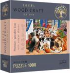 Trefl Puzzle Drewniane 1000el. Psia przyjaźń 20149