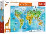 Trefl Puzzle Edukacyjne Mapa Świata 104el.