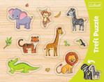 Trefl Puzzle Ramkowe Układanki Kształtowe Zwierzęta Egzotyczne 31308