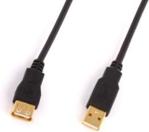 TREQ Przedłużacz USB 2.0 A-A 3,0m GOLD (TQC4330)