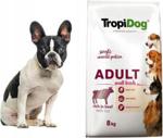 Tropidog Premium Wołowina+Ryż Buldog Francuski 8Kg