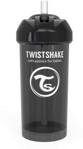 Twistshake Kubek Niekapek Ze Słomką Czarny 360Ml