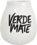 Tykwa Ceramiczna biała z logo Verde Mate - 350 ml