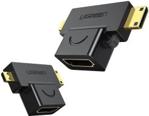 UGREEN 20144 ADAPTER MINI / MICRO HDMI DO HDMI (CZARNY)