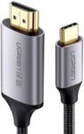 Ugreen Usb Typ C Usb 3.1 Typu C Hdmi 1,5M Czarny (50570)