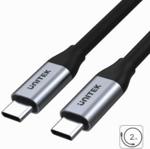 Unitek Kabel Usb C M/M 5Gbps 4K 60Hz 2M (C14091ABK)